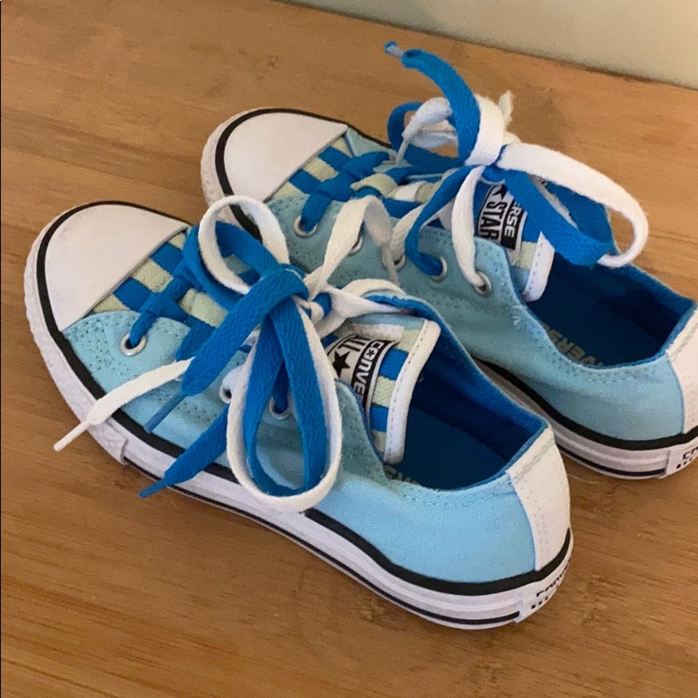Kids Baby Blue Converse Sneakers